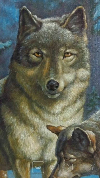 Картина з вовками (54х72 см.), фото №5