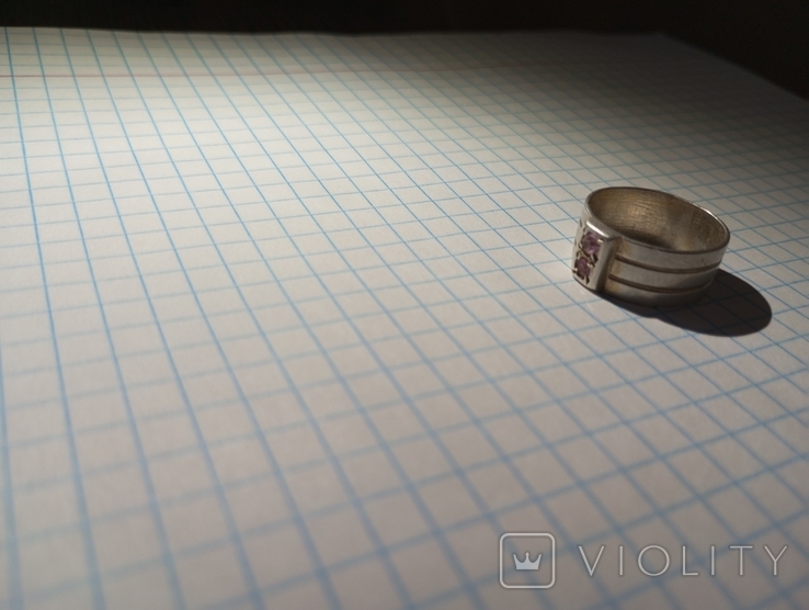 Перстень срібний широкий, фото №11