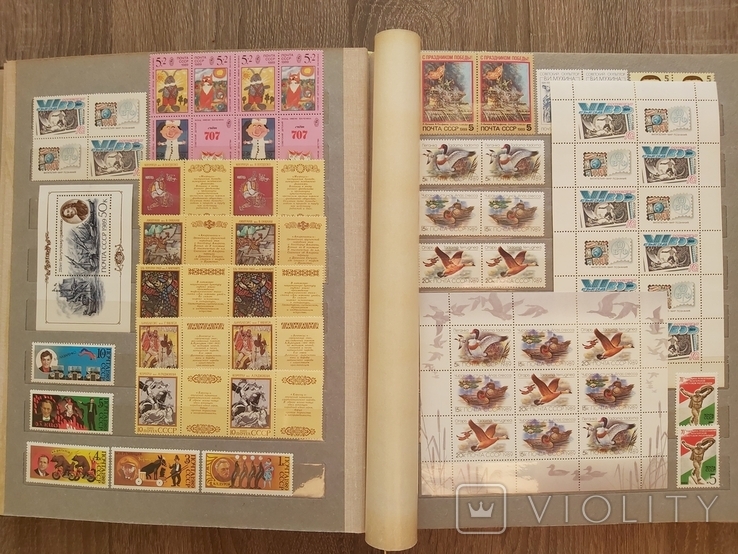 Большой альбом марок СССР 1989 - 1991 гг. 14 листов более 790 марок и 25 блоков негашеные, фото №4