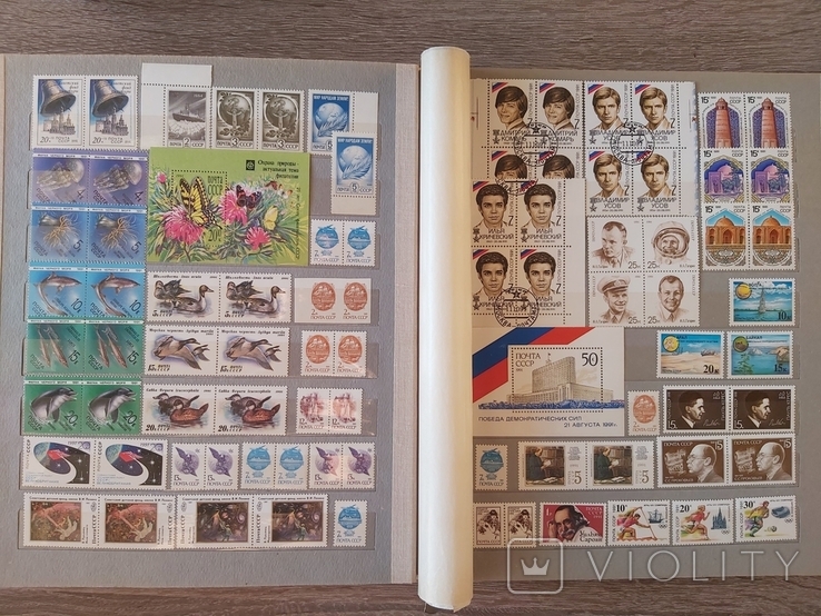 Большой альбом марок СССР 1989 - 1991 гг. 14 листов более 790 марок и 25 блоков негашеные, фото №12