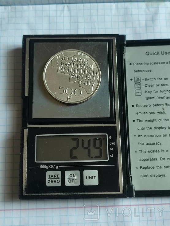 500 франков 1980 Бельгия, фото №6