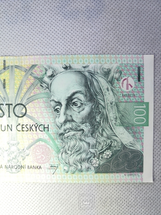 100 крон Чехiя 1997 року, фото №6