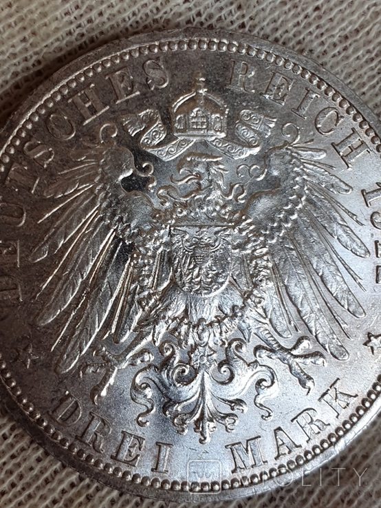 3 марки 1912 Прусія, фото №6