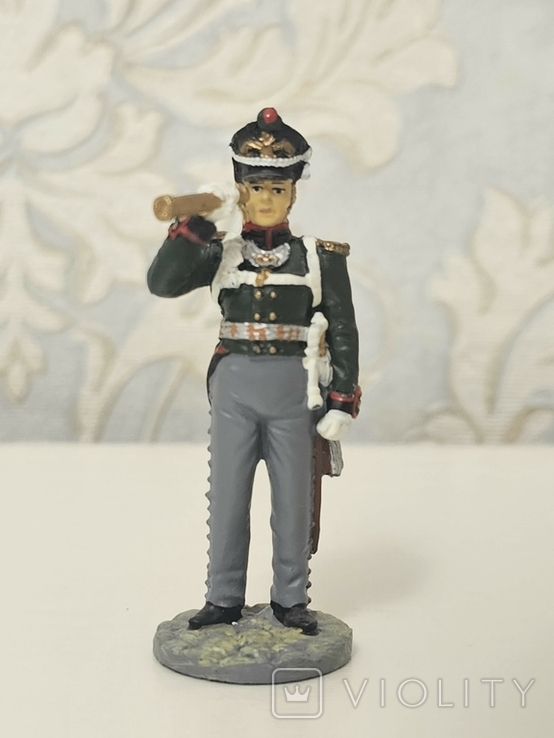 Фигурка Обер-Офіцер гвардійської пішої артилерії, 1814 р. + Журнал, фото №2