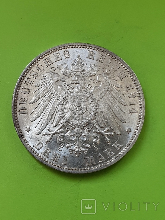 3 марки 1914 Гамбург, фото №5
