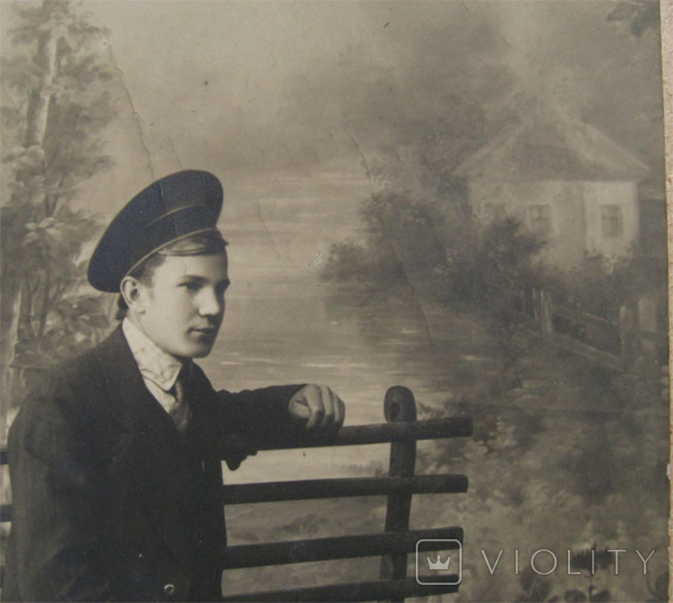 Юноша в фуражке, с тростью, г. Золотоноша, 1914 г, фото №2