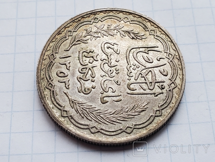 Французский Тунис 20 франков 1934 год,серебро., фото №9