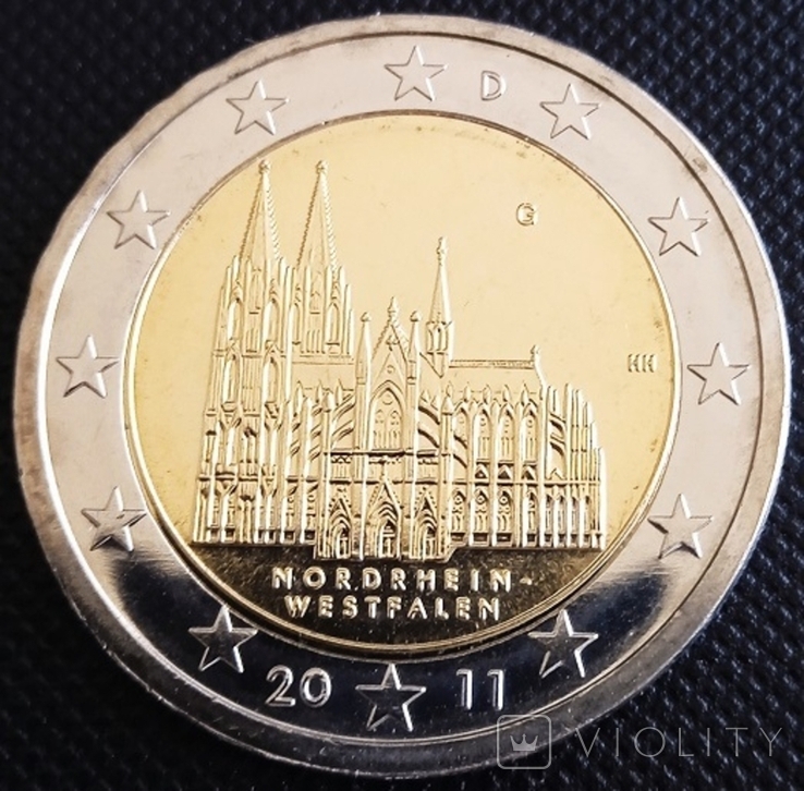 Германия 2 евро 2011, фото №2