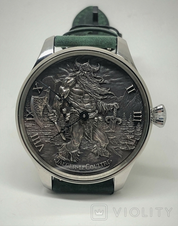 Ексклюзивний годинник Jaeger leCoutre зі срібним циферблатом, фото №3