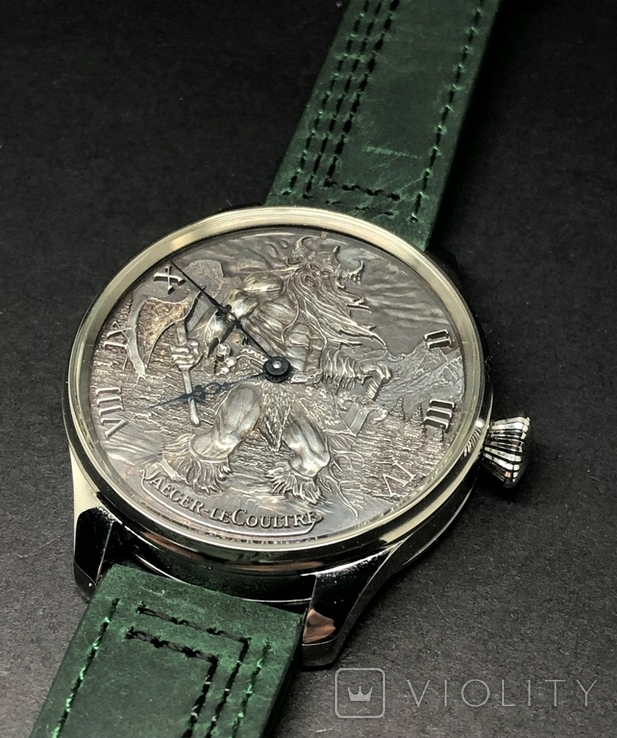 Ексклюзивний годинник Jaeger leCoutre зі срібним циферблатом, фото №4