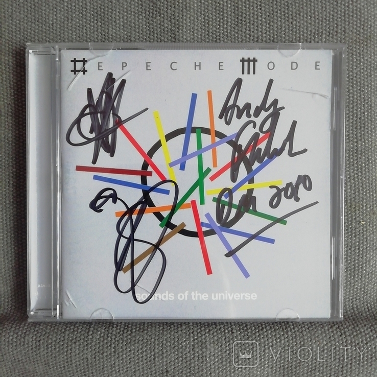 Автографи Depeche Mode, 2010, на CD, фото №2
