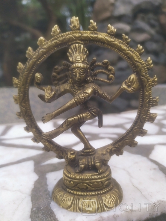 Индийская Богиня Шива бронза коллекционная статуэтка, фото №3