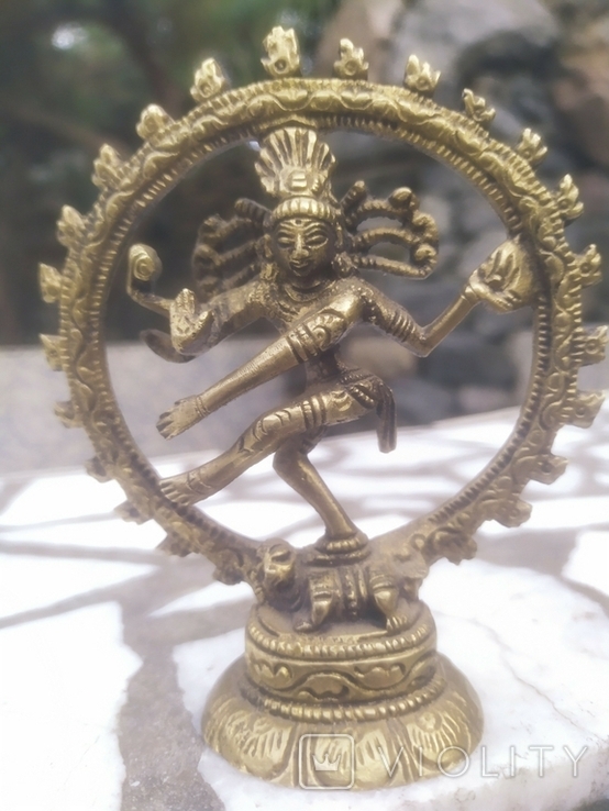 Индийская Богиня Шива бронза коллекционная статуэтка, фото №2