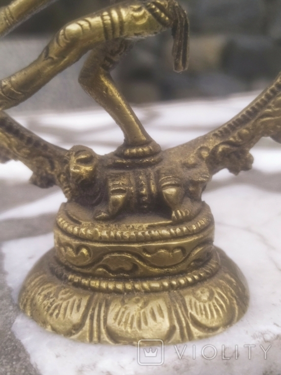 Индийская Богиня Шива бронза коллекционная статуэтка, фото №4