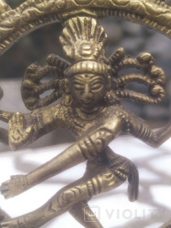 Индийская Богиня Шива бронза коллекционная статуэтка, фото №5