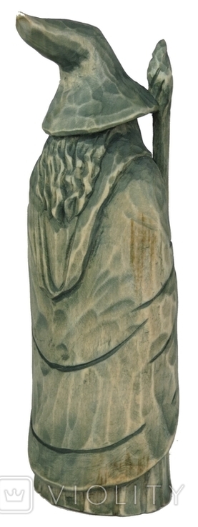 Гэндальф из к/ф Властелин Колец, Хоббит авторская статуэтка из дерева ручной работы, фото №3