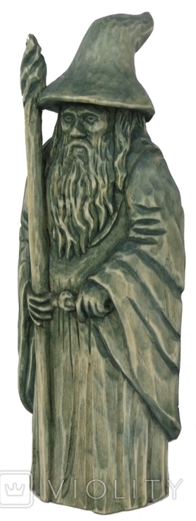 Гэндальф из к/ф Властелин Колец, Хоббит авторская статуэтка из дерева ручной работы, фото №8