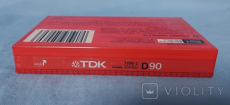 Аудиокассета TDK D90 новая запечатанная, фото №5