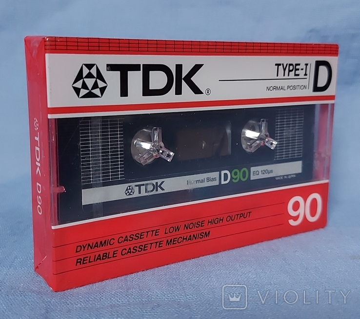 Аудиокассета TDK D90 новая запечатанная, фото №2