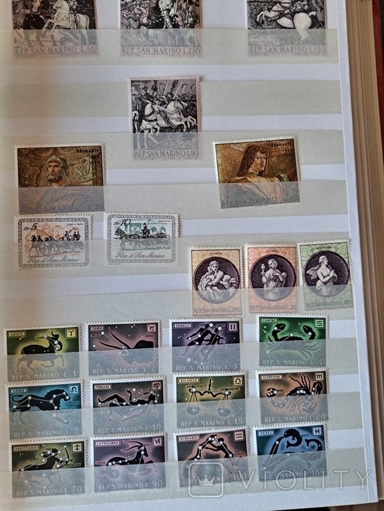 Большой лот негашених марок Сан Марино, фото №5