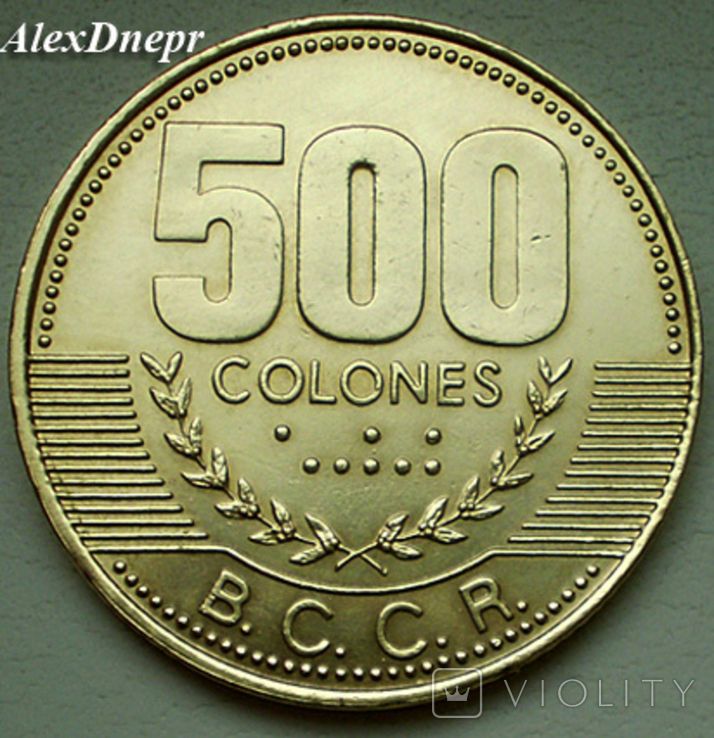Республика Коста-Рика, 500 колонов 2003, фото №4