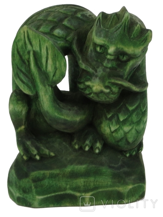 Статуэтка ручной работы Зеленый Древесный Дракон символ 2024 года, фото №7