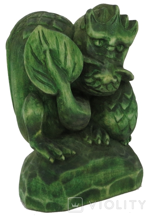 Статуэтка ручной работы Зеленый Древесный Дракон символ 2024 года, фото №8