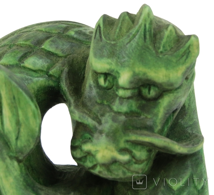 Статуэтка ручной работы Зеленый Древесный Дракон символ 2024 года, фото №9