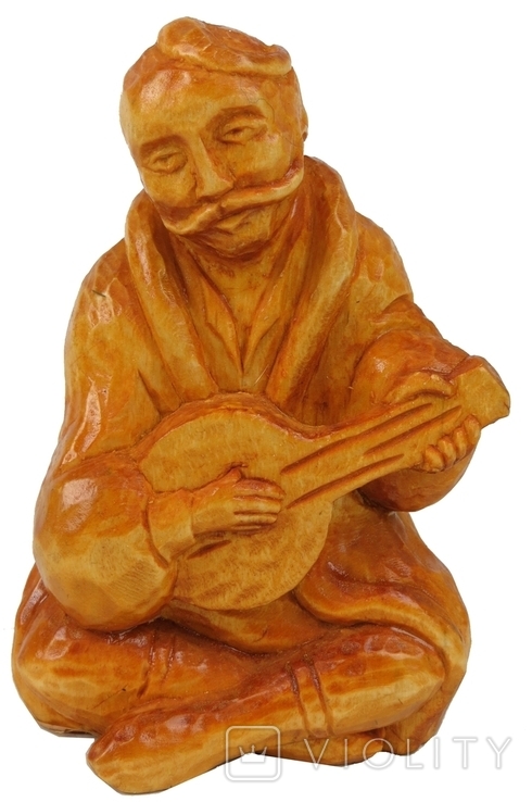 Эксклюзивная статуэтка ручной работы из дерева Козак Мамай, фото №2