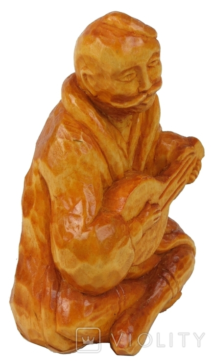 Эксклюзивная статуэтка ручной работы из дерева Козак Мамай, фото №4