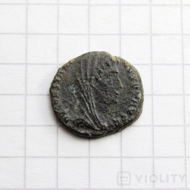 Константин I Великий, посмертний комеморативний нуммус після 337р., 1.45г., фото №3