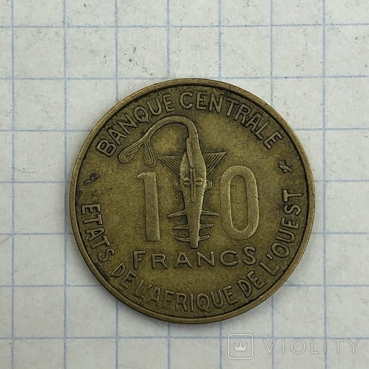 Западная Африка (ВСЕАО) 5 франков 1969 г, фото №3
