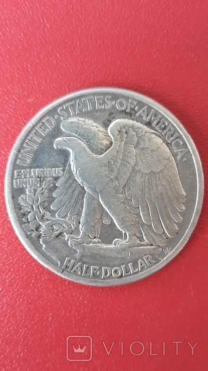 Монета 50 центів США 1942 року, фото №2