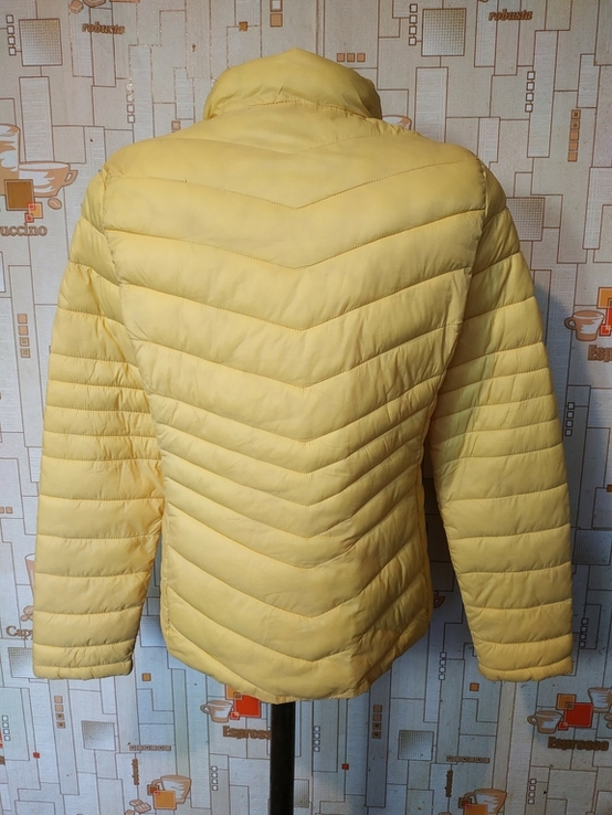 Куртка жіноча демісезонна стьобана жовта без ярлика p-p S, фото №6