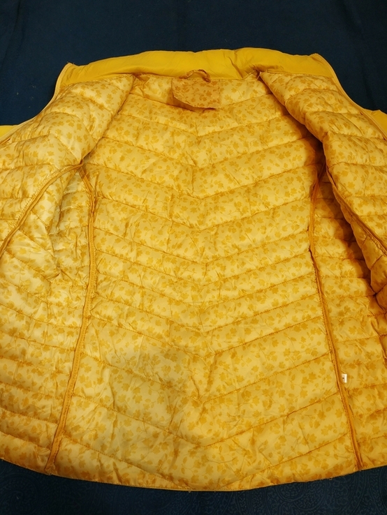 Куртка жіноча демісезонна стьобана жовта без ярлика p-p S, фото №8