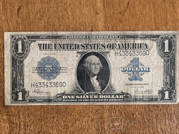 Доллары 1923 г 3 шт, фото №5