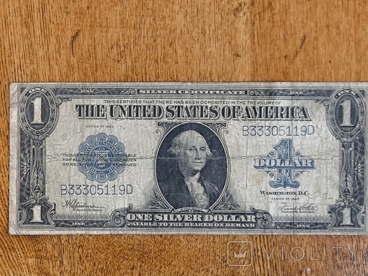 Доллары 1923 г 3 шт, фото №8
