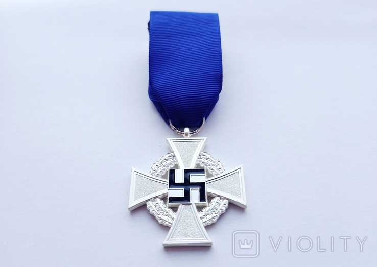 Крест за 25 лет гражданской выслуги Третий Рейх Германия Копия, фото №3