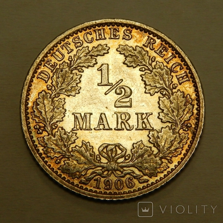 1/2 марки, 1906 г Германия, фото №2