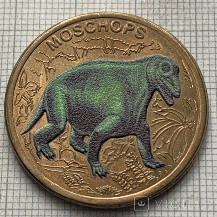 Дес Пінс 10 франків 2024 рік динозавр МОСХОПС ( 30 ), фото №2