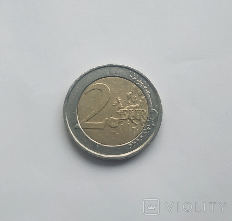 Бельгія 2 євро 2008 Бельгия 2 евро 2008, фото №2