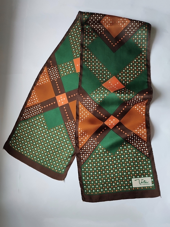 Стильний шовковий шарф від елітного бренда Vetter Vetterice (Швейцарія)., фото №2