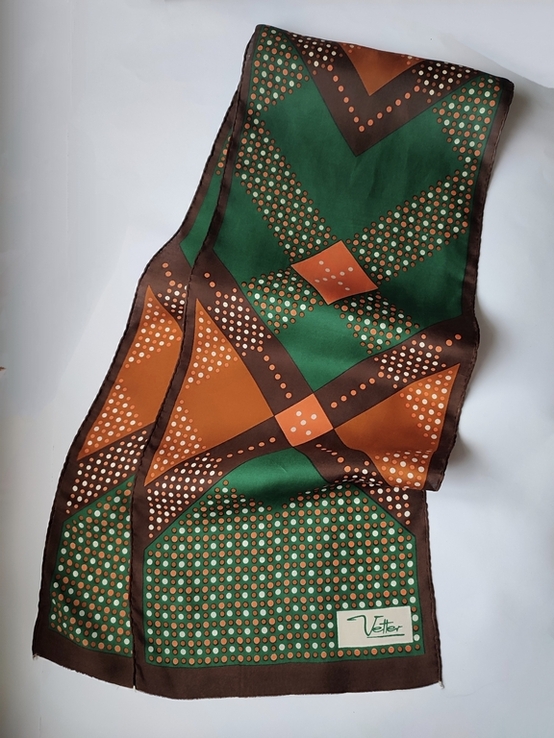 Стильний шовковий шарф від елітного бренда Vetter Vetterice (Швейцарія)., фото №6