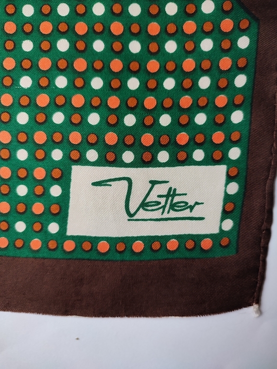 Стильний шовковий шарф від елітного бренда Vetter Vetterice (Швейцарія)., фото №8