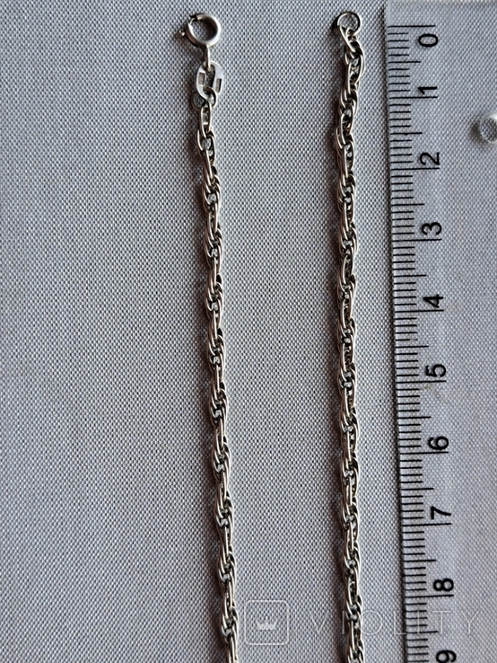 Срібний ланцюжок красивого плетіння, фото №4