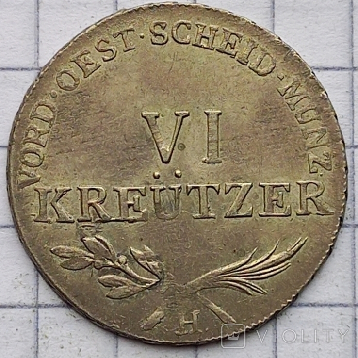 Верхняя Австрия. 6 Крейцеров 1803 Н.Франц II, фото №2
