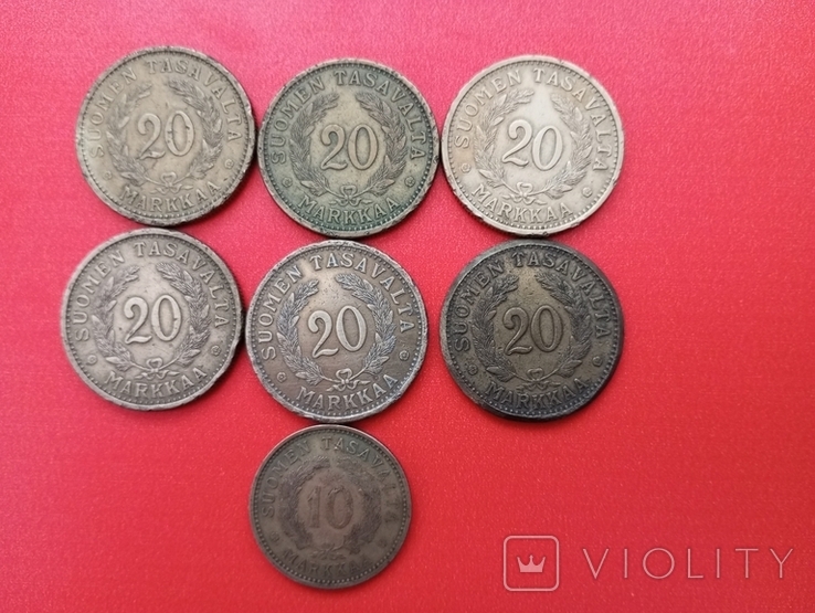 20 марок Финляндия (8 шт.), фото №5