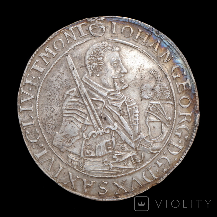 1/2 Талера 1652 Іоганн Георг, Саксонія, фото №2