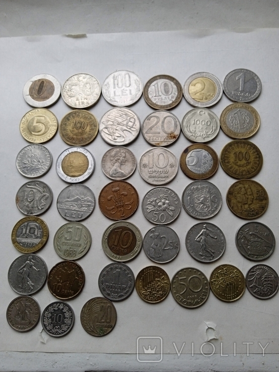 Монеты мира 40шт, фото №3
