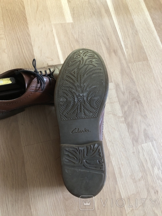 Чоловічі шкіряні туфлі Clarks, р42, фото №9